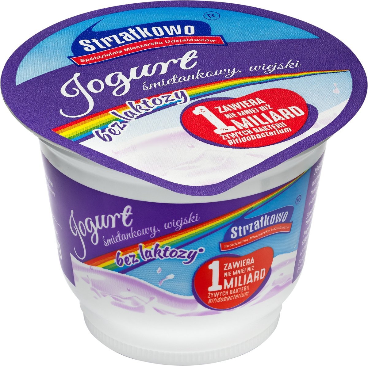 Jogurt śmietankowy o smaku naturalnym Strzałkowo 180 g