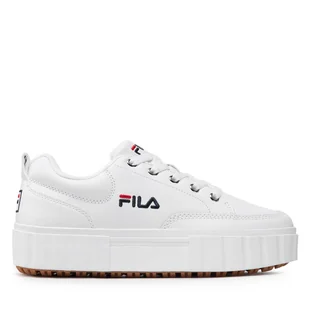 Sneakersy Fila Sandblast L Wmn FFW0060.10004 Biały - Sneakersy damskie - miniaturka - grafika 1