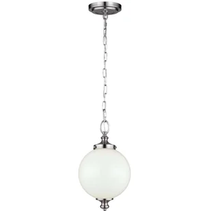 Elstead Lighting LAMPA wisząca FE/PARKMAN/PS BS FEISS metalowa OPRAWA Zwis kula stal szcz - Lampy sufitowe - miniaturka - grafika 3