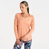 Koszulki i topy damskie - Dare 2b Koszulka damska z długim rękawem Discern Pomarańczowy, Rozmiar: 42 - miniaturka - grafika 1