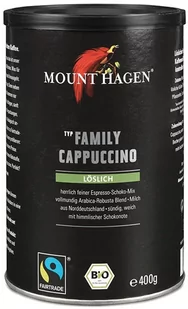 Mount Hagen KAWA CAPPUCCINO FAMILY FAIR TRADE BIO 400 g - - Kawa - miniaturka - grafika 1