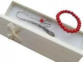 Zakładki do książek - ZAKŁADKA koniczyna + bransoletka + pudełko DZIEŃ MAMY - miniaturka - grafika 1