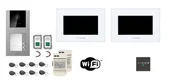 Wideodomofony - Zestaw wideodomofon 2-rodzinny WiFi  2xM10W-X + stacja bramowa S11-2 - Vidos - miniaturka - grafika 1