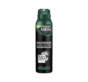 Garnier Men Dezodorant spray Magnesium Ultra Dry 72h - Lasting Dry Protect 150ml - Dezodoranty i antyperspiranty męskie - miniaturka - grafika 1