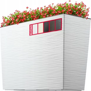 Donica ogrodowa dłuto 56 x 19 cm, biały - Donice Donica ogrodowa dłuto 56 x 19 cm, biały - Donice - miniaturka - grafika 1