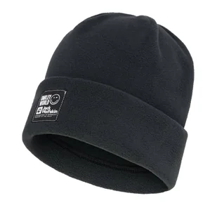 Dziecięca czapka Jack Wolfskin SMILEYWORLD TEEN BEANIE granite black - ONE SIZE - Czapki dla dzieci - miniaturka - grafika 1