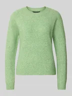Swetry damskie - Sweter z dzianiny o kroju regular fit z raglanowymi rękawami model ‘DOFFY’ - miniaturka - grafika 1