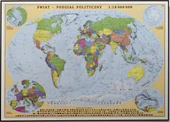 Mapy i plansze edukacyjne - EkoGraf, Świat mapa ścienna polityczna na podkładzie do wpinania - pinboard, 1:18 000 000 - miniaturka - grafika 1