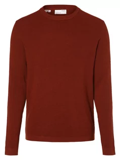 Swetry męskie - Selected - Sweter męski, czerwony - grafika 1