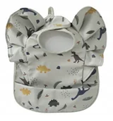 Śliniaki i fartuszki - ŚLINIACZEK DLA NIEMOWLAKA Z KIESZONKĄ I FALBANKAMI - miniaturka - grafika 1