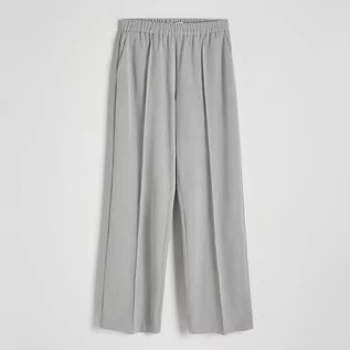 Spodnie damskie - Reserved - Spodnie z kantem - Szary - grafika 1