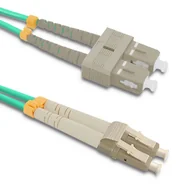 Patchcordy - Qoltec Patchcord Światłowodowy LC/UPC-SC/UPC MM 50/125 OM4 5m 54351 - miniaturka - grafika 1