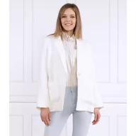 Marynarki i żakiety damskie - Tommy Hilfiger Lniana marynarka CASUAL LINEN SB BLAZER | Regular Fit - miniaturka - grafika 1