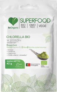 Be Organic - Bio Superfood Chlorella w proszku - Zdrowa żywność - miniaturka - grafika 1