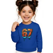 Bluzy dla dziewczynek - BLUZA DZIECIĘCA 67 SIX SEVEN VIRAL KOSZYKÓWKA 122-128 DLA CHŁOPCA - miniaturka - grafika 1