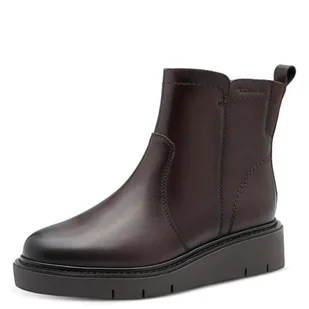 TAMARIS Damskie buty Comfort Boot Flat Półdługie kozaki, espresso, 42 EU, espresso, 42 EU - Kozaki damskie - miniaturka - grafika 1