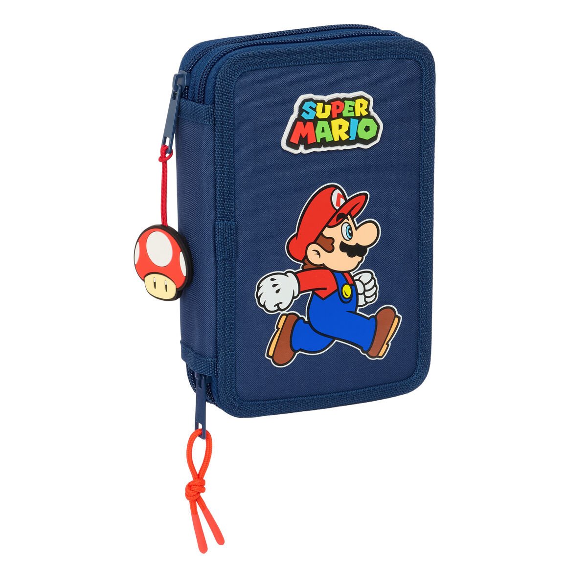 Piórnik Super Mario Trick Czerwony Ciemnoniebieski 12.5 x 19.5 x 4 cm 29 Części