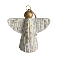 Ozdoby bożonarodzeniowe - Anioł Dekoracja Świąteczna Anioł Dzwonek Z Metalu - miniaturka - grafika 1