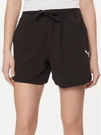 Spodenki damskie - Puma Szorty sportowe HER 678701 Czarny Regular Fit - miniaturka - grafika 1