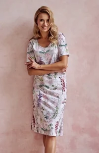 Taro Olive 3124 01 biała damska koszula nocna - Bielizna nocna - miniaturka - grafika 1