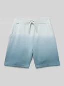 Spodnie i spodenki dla chłopców - Szorty z dzianiny dresowej o kroju regular fit z wpuszczanymi kieszeniami model ‘HAKKI’ - miniaturka - grafika 1