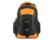 Plecaki - POMARAŃCZOWO-CZARNY Solidny 3KOMOROWY plecak miejski SPORTOWY duży M83 - Bag Street - miniaturka - grafika 1