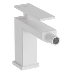 HANSGROHE 73200700 Tecturis E Jednouchwytowa bateria bidetowa z kompletem odpływowym Biały Matowy - Baterie bidetowe - miniaturka - grafika 1