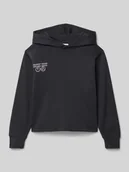 Swetry dla chłopców - Bluza o pudełkowym kroju z kapturem z czystej bawełny - miniaturka - grafika 1