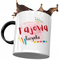 Kubki - Kubek Czarny Dla Kuzynki na Urodziny na Prezent z Nadrukiem ze Zdjęciem + Opakowanie na prezent (wzór 04) - miniaturka - grafika 1