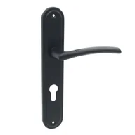 Klamki - Domino Klamka Presto na wkładkę czarna - miniaturka - grafika 1