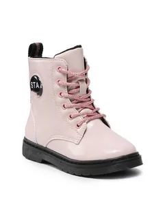 Buty dla dziewczynek - Nelli Blu Kozaki CMYF0068H-02 Różowy - grafika 1