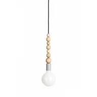 Lampy sufitowe - Loft Sfarer szara strukturalna lampa wisząca KOLOROWE KABLE - miniaturka - grafika 1