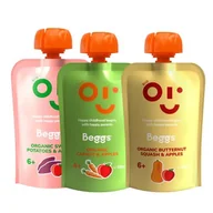 Desery dla dzieci - Beggs BIO Mix przekąsek owocowo - warzywnych zestaw, 3x 120g -> Wysyłka 8,90 - odbiór w Żabce - miniaturka - grafika 1