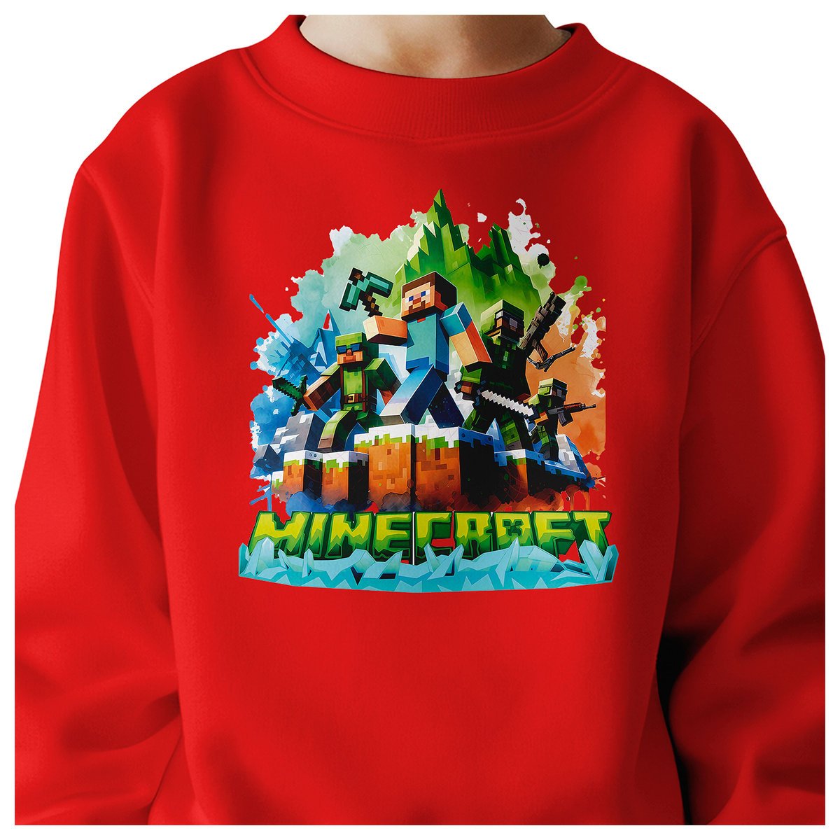 BLUZA DZIECIĘCA MINECRAFT LEGENDS 146-152 DLA DZIEWCZYNKI CHŁOPCA