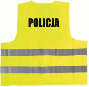 Kamizelka odblaskowa z nadrukiem POLICJA rozmiar M - Odzież robocza - miniaturka - grafika 1