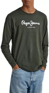 Pepe Jeans Koszulka męska Eggo Long N, Zielony (oliwkowy), XS - Koszulki męskie - miniaturka - grafika 1