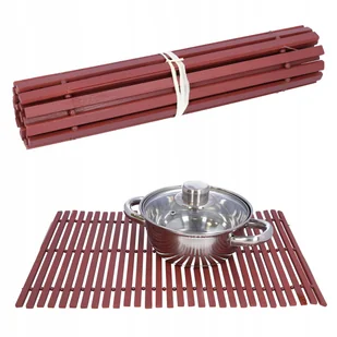 Podkładka pod garnek podstawka ochronna bambusowa 30x45 cm mata na stół - Obrusy i serwetki Podkładka pod garnek podstawka ochronna bambusowa 30x45 cm mata na stół - Obrusy i serwetki - miniaturka - grafika 1