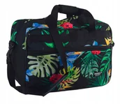 Akcesoria podróżnicze - Bagaż podręczny do samolotu torba Ryanair Wizzair w kwiaty 40x20x25 - miniaturka - grafika 1