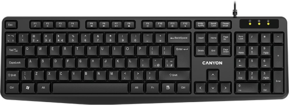 CANYON KB-1 UK Przewodowa Czarna