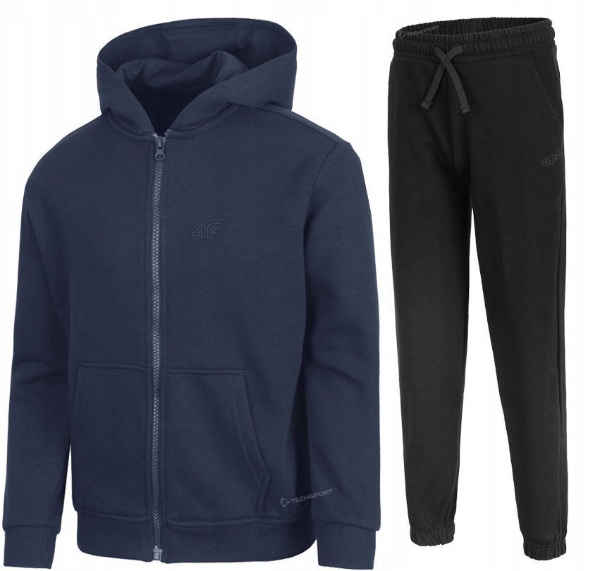 4F OCIEPLANY DZIEWCZÄCY DRES KOMPLET BLUZA SPODNIE / rozm 134