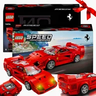 Klocki - ZESTAW KLOCKÓW LEGO SPEED CHAMPIONS FERRARI SAMOCHÓD SPORTOWY AUTO KLOCKI na prezent dla chłopca wyścigówka model - miniaturka - grafika 1