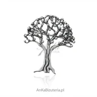 Broszki - ankabizuteria.pl Broszka srebrna drzewko szczęścia - miniaturka - grafika 1