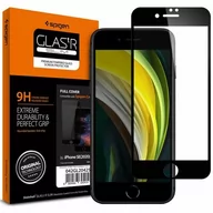 Szkła hartowane na telefon - Spigen SZKŁO HARTOWANE GLASS FC NA EKRAN IPHONE 7/8/SE 2020 CZARNA RAMKA 15482 - miniaturka - grafika 1