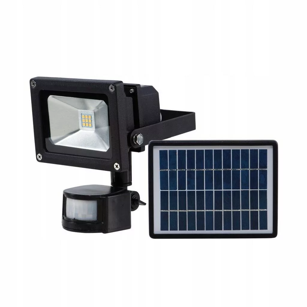 Volteno Naświetlacz LED z czujnikiem i panelem solarnym 9W barwa zimna VO1875