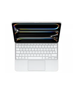 Apple Apple Magic Keyboard for iPad Pro 13‑inch M4 SWE White MWR43SA - Etui do tabletów - miniaturka - grafika 1
