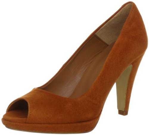 SELECTED FEMME Damskie czółenka Nina PEEP TOE HIGH HEEL, brązowy - Braun Sierra - 36 EU