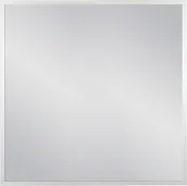 Lustra - Lustro łazienkowe kwadratowe 80x80 cm srebrna rama - miniaturka - grafika 1