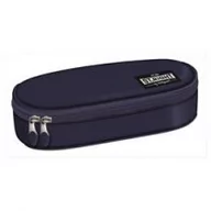 Piórniki - St. Majewski Piórnik saszetka usztywniona z wewnętrzną klapką St. Navy Blue Vintage - miniaturka - grafika 1