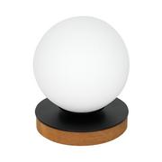 Lampy stojące - Luminex Table lamps 3809 Lampa stołowa lampka 1x60W E27 biały/naturalny/czarny - miniaturka - grafika 1