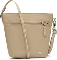 Torebki damskie - Torba listonoszka Pacsafe W 3L - Taupe - miniaturka - grafika 1